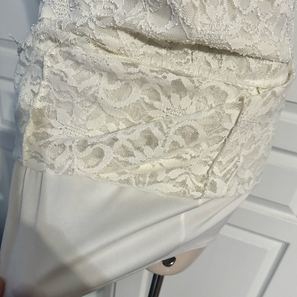 White Lace Dress size L - Picture 4 of 6